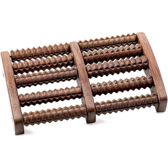 Rouleau En Bois D'acupression Pour Pieds - 6 Pouces, Multicolore - Neuf Pour Massage Et Soulagement