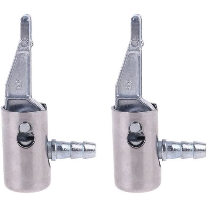 Mandrin Pneumatique Double Tête NPT - Pour Gonflage Pneus Voiture - Poussoir, Alliage Métal, Longueur 26,5 Cm - 6