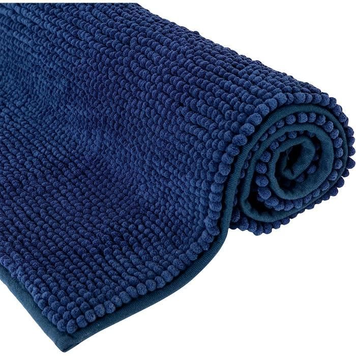 Tapis De Douche Antidérapant 60x63 Cm - Microfibre Douce, Motif Floral, Jaune Ou Rose
