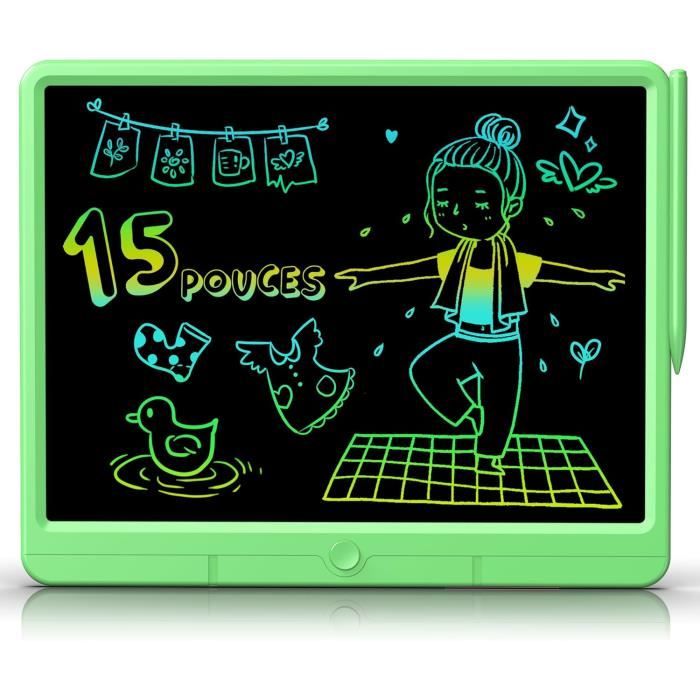 Tablette Dessin Enfant 15 Pouce, Tableau D'Écriture Lcd Colorée, Tablette  Magique Pour Enfants 3+ Ans Filles Garçons Rentrée [J4801] - Cdiscount  Informatique