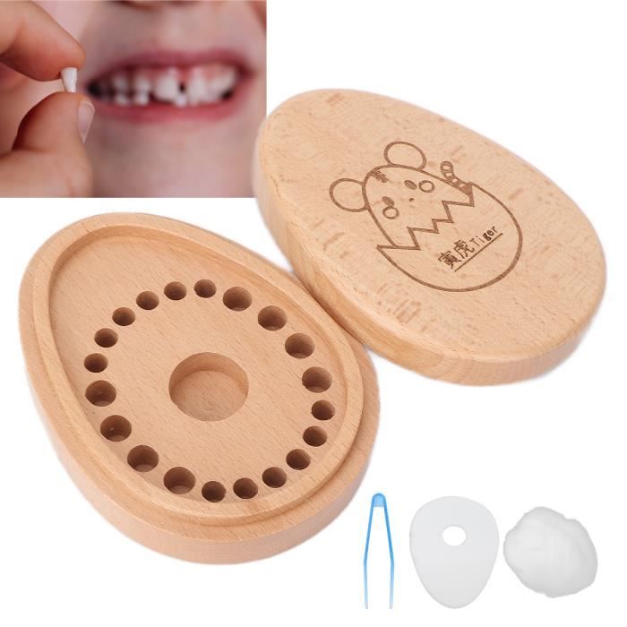 Boite A Dents De Bebe Tigre Motif Bebe Boite A Dents En Bois Dents De Stockage Boite Souvenir Organisateur Pour Dents Bon Materiel Cdiscount Au Quotidien