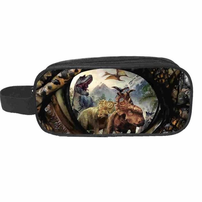 Trousse Scolaire Avec Double Grand Compartiment, Trousse Grande Capacité Avec Poignée Trousse à