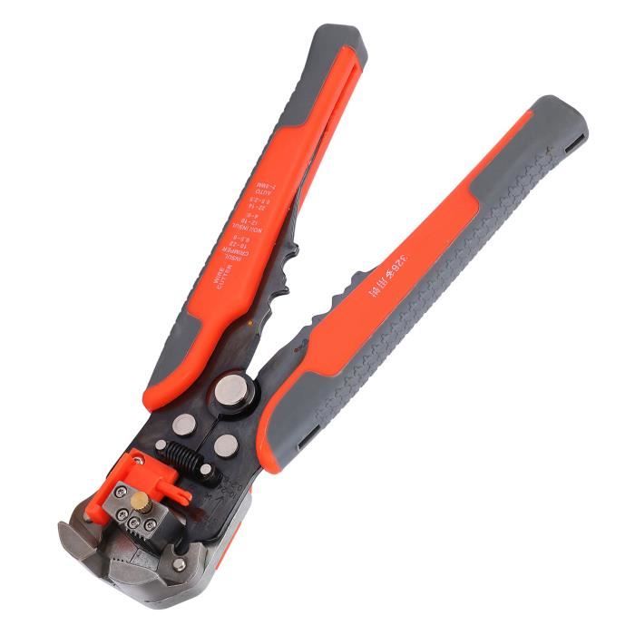 Pince à Dénuder Preciva 3-en-1 Automatique – Dénude, Coupe & Sertit – Fils 0.2-6 Mm² – Outil Électricien Pro