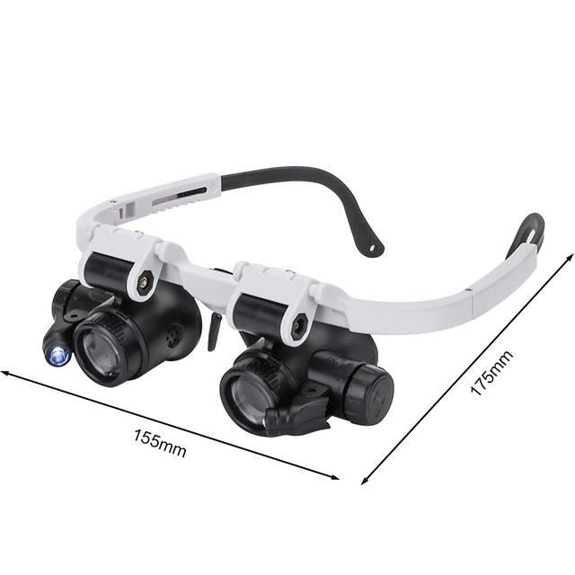 LOUPE OPTIQUE,as Loupe télescopique avec lumière LED 8X