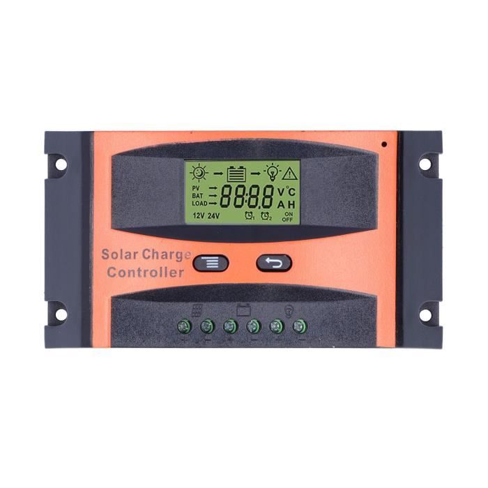 Régulateur de Batterie Solaire PWM 10A avec Écran LCD et Ports USB