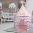 Tente pop up pour enfant Little princesse - Rose - 100x135 cm - Polyester - Montage facile - Lavable à 30°-1