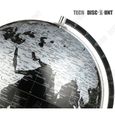 TD® Globe Terrestre en Métal- Version Pédagogique- Simple décoration de globe en métal noir et blanc- Bureau- Salon-1
