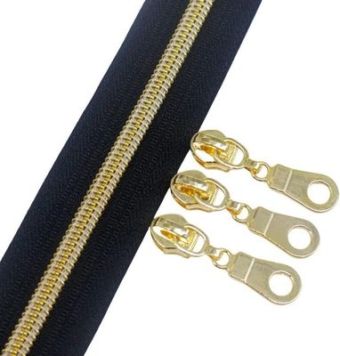 Zip Fermeture Eclair Au Mètre, Noir Maille Nylon 3,8mm - Jaspe Couture