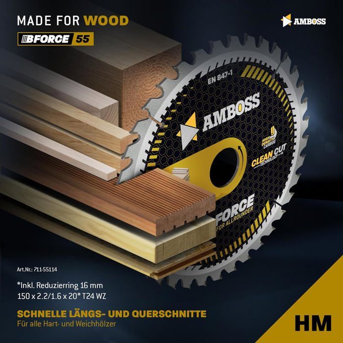 Lame de scie circulaire en métal dur 150x20 16 Z24 Dents alternées pour ...