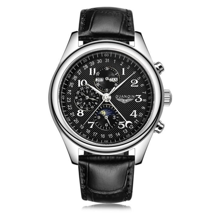 GUANQIN GQ20022 M le Auto Montre m canique Calendrier de phase