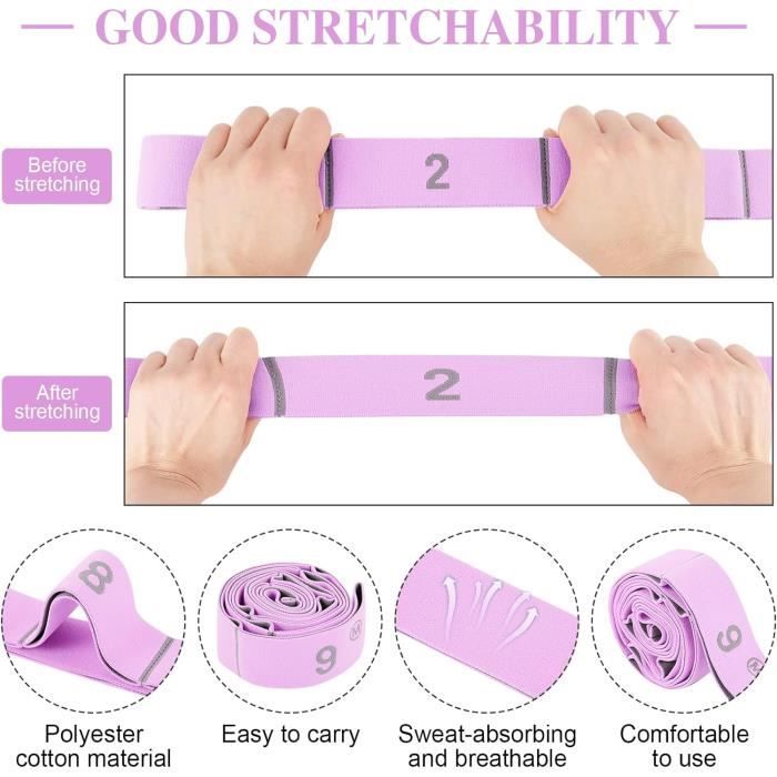 Bandes élastiques De Fitness 9 Niveaux De Résistance - En Nylon Et Latex, Durables Et Confortables | Pour Musculation, Yoga, étirement