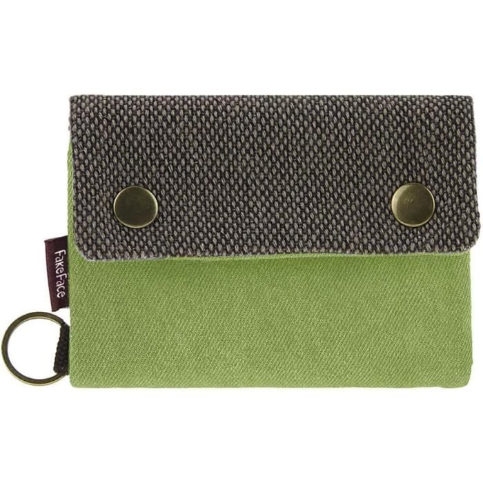 Portefeuille Homme Bellido En Cuir à Deux Volets - Noir, Avec Bouton, Neuf Jamais Utilisé