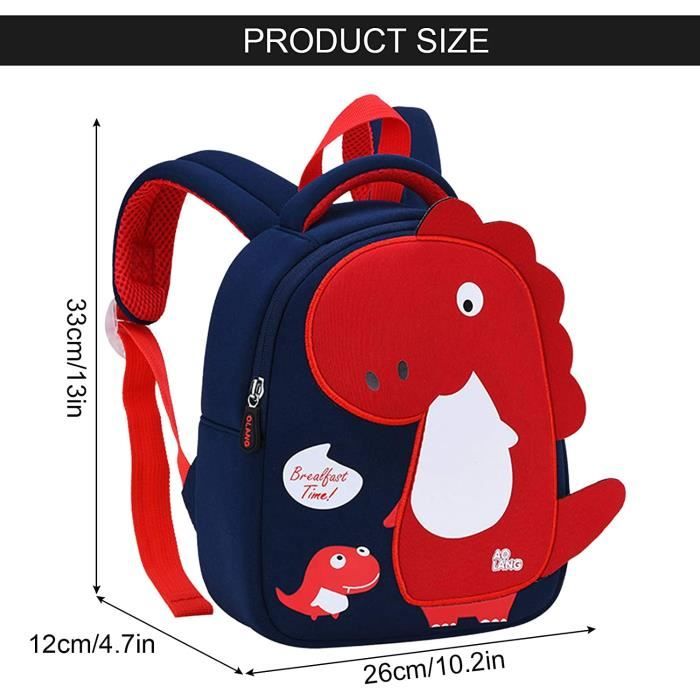 Cartable Bebe Bande Dessinee MARSEE Sacs a dos Maternelle Motif Dinosaure Bleu Cdiscount Bagagerie Maroquinerie