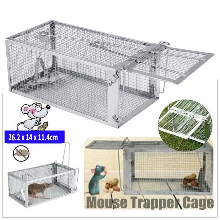 SJLERST 26,2 14 11,4 cm Rat Piège Cage Petit Animal Vivant Rongeur Souris  Contrle Appt Attraper