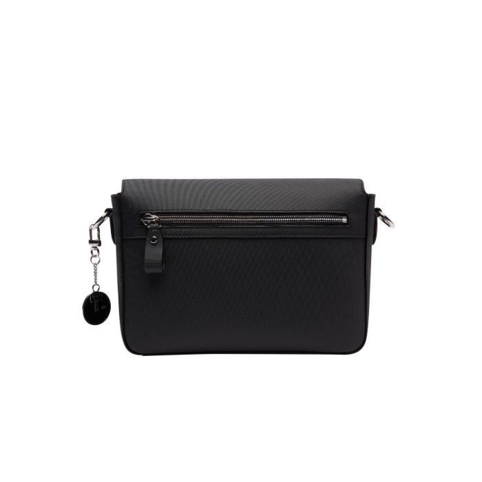Sac bandoulière à fermoir daily outlet classic en toile enduite piquée