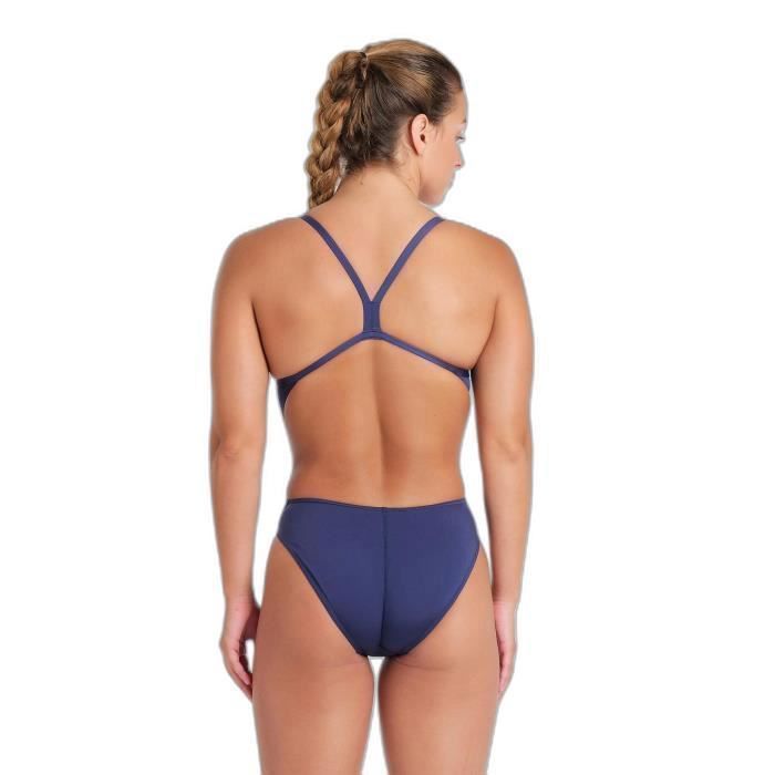 Maillot de Bain 1 Pièce Natation Femme ARENA NEW SOLID Bleu ARENA