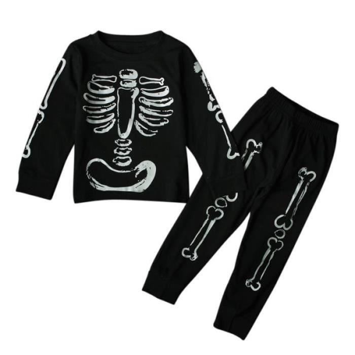 Pyjama squelette hotsell garcon