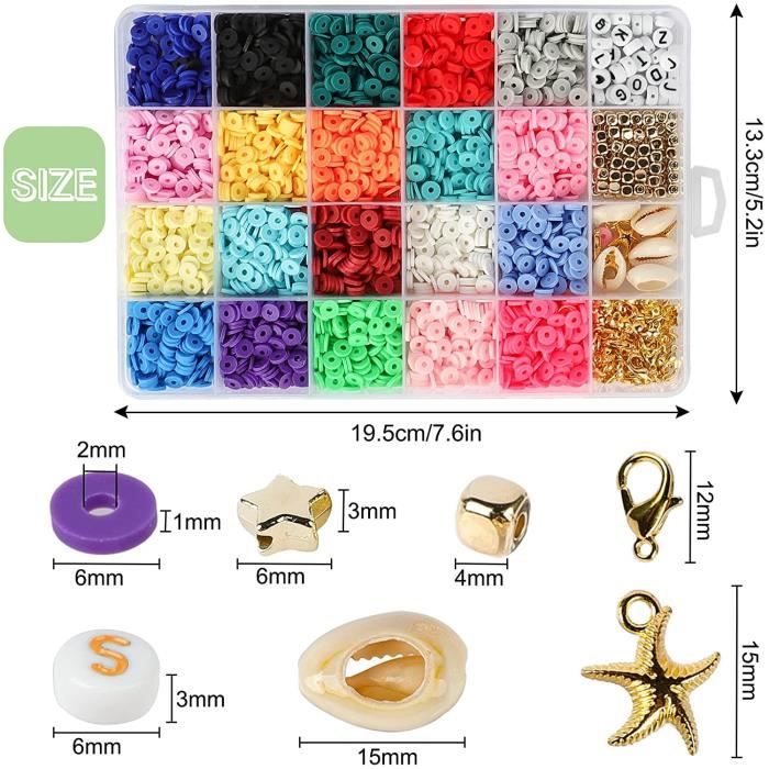 Kit Création Bijoux USHOP - Pierres, Pendentifs, Outils Et Fils Pour Fabriquer Colliers, Bracelets, Boucles D'oreilles