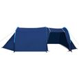 FOR Tente de camping 4 personnes bleu marine et bleu clair - Qqmora - DRG86268-2