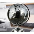 TD® Globe Terrestre en Métal- Version Pédagogique- Simple décoration de globe en métal noir et blanc- Bureau- Salon-2