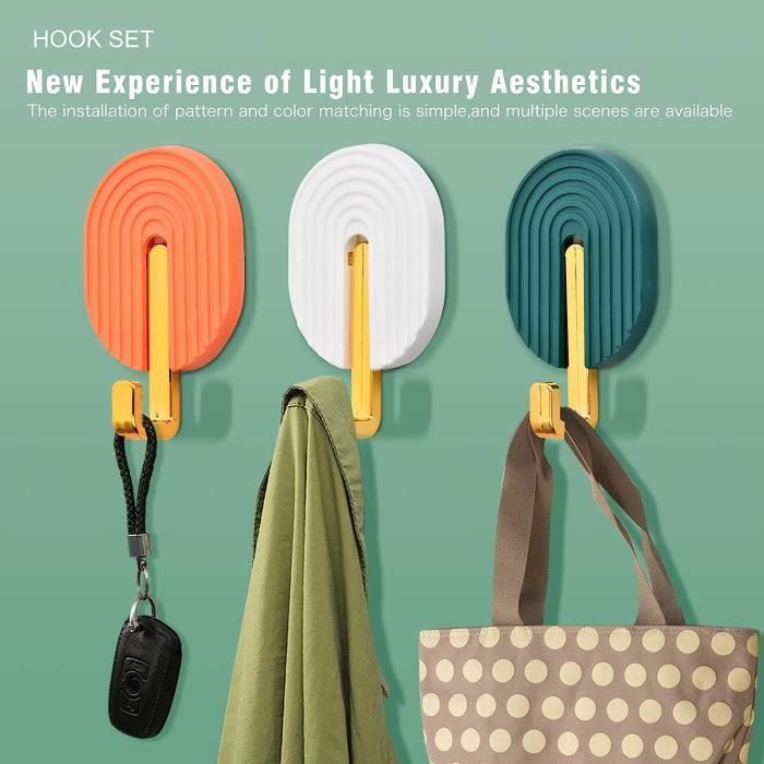 PATERE,moon--Crochet Mural Auto Adhésif Pour Vêtements, 1 Pièce, étoile