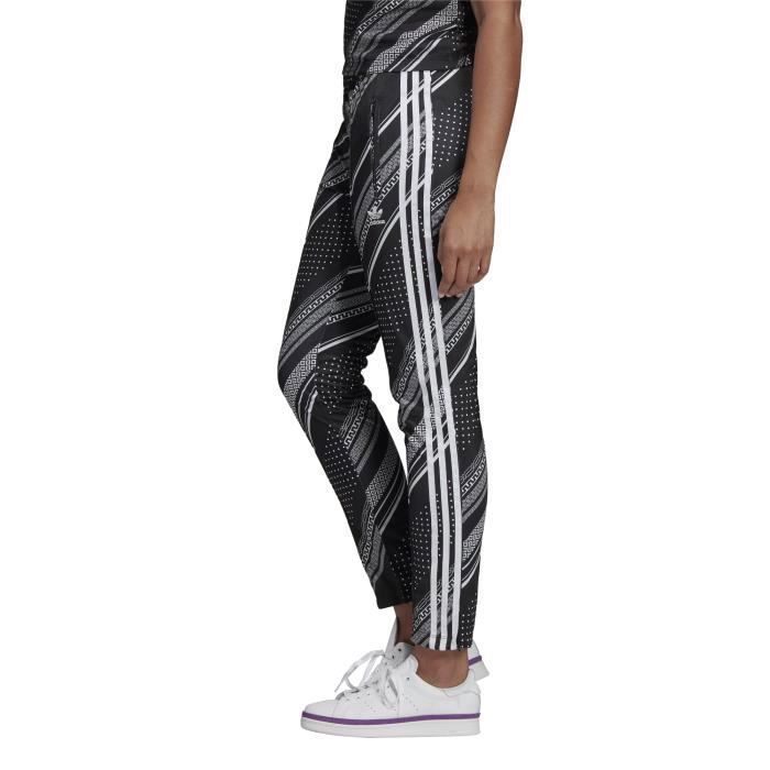 Pantalon de surv tement femme adidas SST Bandana Noir Cdiscount