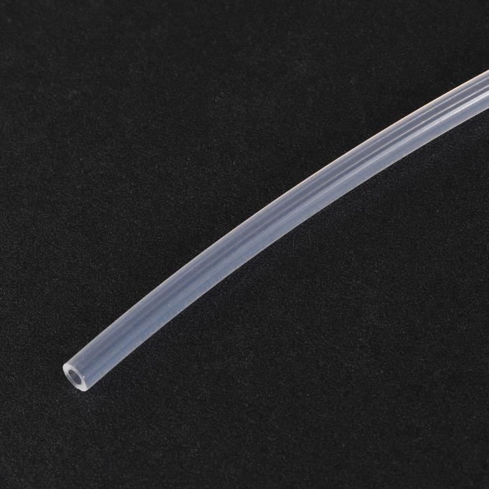 Tuyau PTFE 16,4 Pieds (5 M) - 0,8 Mm Intérieur / 1,2 Mm Extérieur - Haute Température 240°C