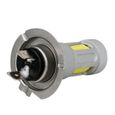 1 x H7 haute puissance COB LED voiture brouillard phare lampe de feu de lumière ampoule de feux de route blanc 80W T02743-3