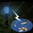 TD® Lampe anti moustique de jardin solaire extérieur rechargeable camping piège étanche éclairage décoration lumière puissante-3