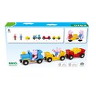 Train Peppa Pig BRIO World – Locomotive Et Wagons Aimantés – Dès 3 Ans