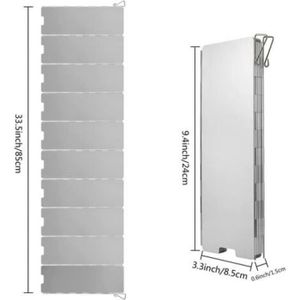 Coupe Vent Réchaud Pliable Pare-brise De Réchaud De Camping Réchaud Pare-Brise Réchaud Extérieur Coupe-vent Poêle Randonnée