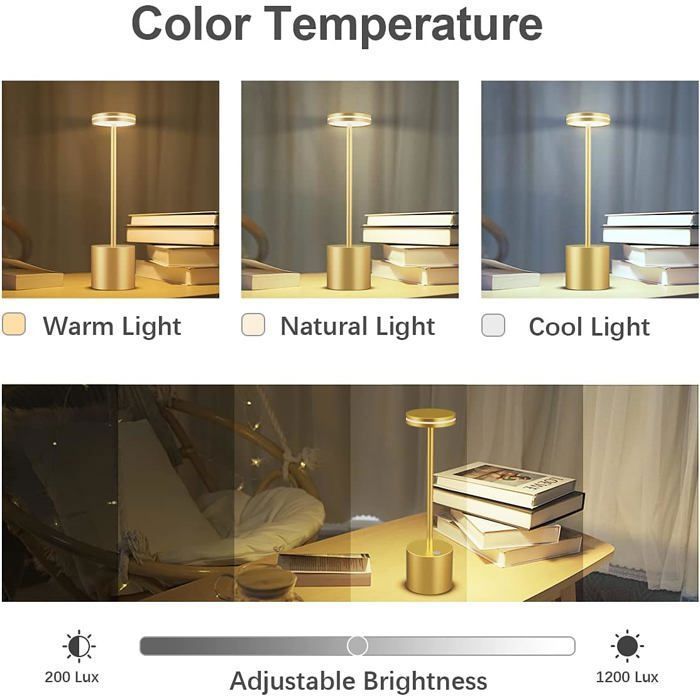 Liseuse Enfant Lampe De Bureau LED 3 Niveaux Dimmable Tactile Veilleuse USB Rechargeable Protection Des Yeux Lampe De Table Pliable Pour Chambre Chevet Bureau Lampe Pince Pour Lit Enfant