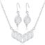 Fashion Femmes Fleur Collier Pendentif Boucles D/'oreilles Mariée Mariage Bijoux Set Cadeau