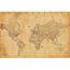 Carte Du Monde Effet Ancien Dimensions 100 X 140 Cm