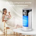 Refroidisseur d'air portable - 4 en 1 Climatiseur - 6 vitesses - Minuteur 1-6H - Lumières LED sept couleurs - 300ML - Silencieux
