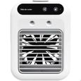 Ventilateur de Bureau 6 Pouces avec LED Digitale pour Bureau Mur Monté 5 Vitesses Vent Lumière Nocturne