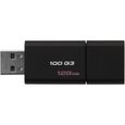 Clé USB - DT100G3/218GB - Kingston - 128 GB - USB 3.0 - Noir-0