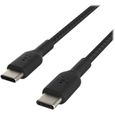 Belkin Câble tressé USB-C vers USB-C - 1m noir-0