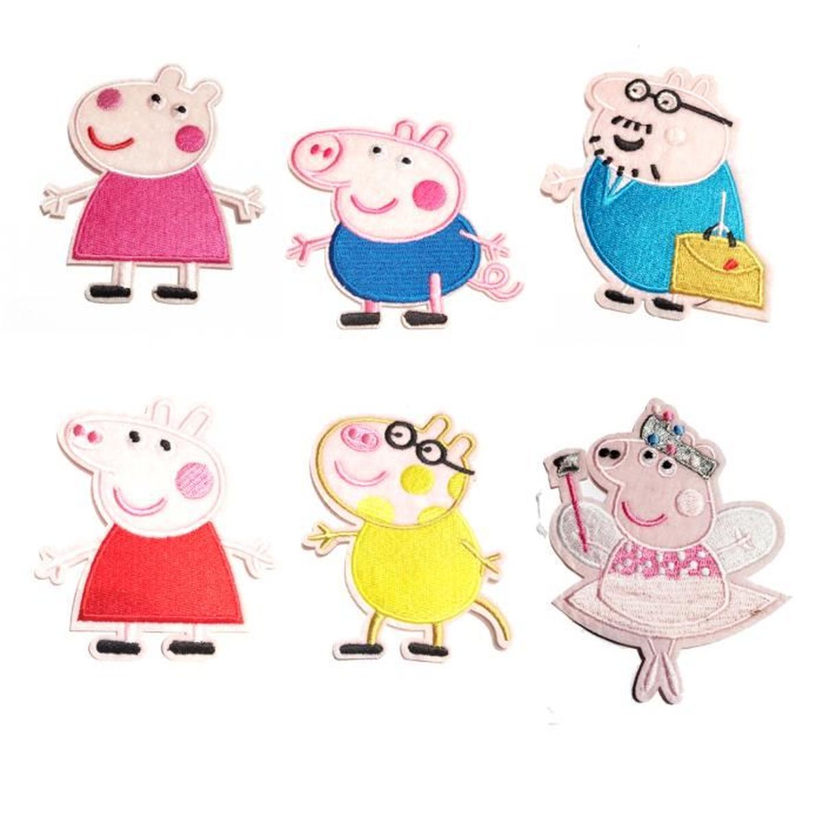 6 Pcs Ecusson Brode Patch Thermocollant Motif Peppa Pig Pour Enfant Bebe Couleur 1 Cdiscount Beaux Arts Et Loisirs Creatifs