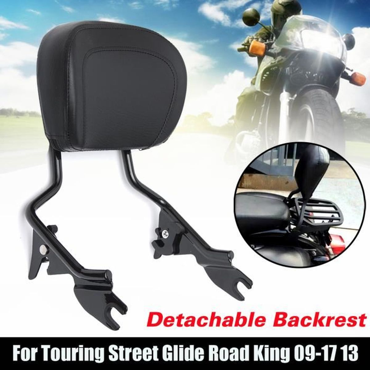 Davidson Softail Touring Lowboy Sissy Bar Low Chrom für Harley