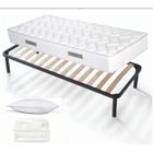 IZTOSS Ensemble Sommier + Matelas 90x190 + Couette + Oreillers