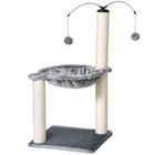 PawHut - Arbre à Chat - Panneaux de Particule - 39.5x39.5x83cm - Gris