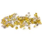Happyfiller Lot de 2 500 diamants en acrylique doré clair de 7 mm pour centres de table, confettis de fête, fête prénuptiale, décoration de vase, arrangement floral