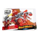 Dinosaure interactif - ZURU - ROBO ALIVE Dino Wars T-Rex - Marche et rugit - Armure défensive - Lance-missile