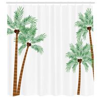 Abakuhaus, Grands palmiers avec des noix de coco Rideaux de Douche 175 cm x 180 cm