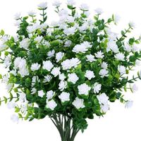 Fleurs Artificielles Jonquilles - Blanc - Décoration Intérieure et Extérieure - Résistant UV