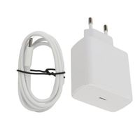 Sonew Chargeur Murale Blanc 45W Adaptateur Rapide avec 3.3ft Câble USB C Bloc de Chargement Prise EU 100-240V pour Smartphone