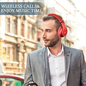CASQUE - ÉCOUTEURS Casque Bluetooth Sans Fil Avec Microphone, Pliable