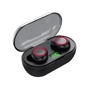 CASQUE - ÉCOUTEURS rouge-Écouteurs sans fil Bluetooth TWS Y50 Air Pro