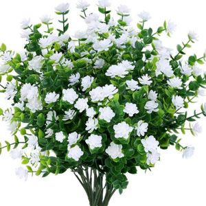 FLEUR ARTIFICIELLE Fleurs Artificielles Jonquilles - Blanc - Décoration Intérieure et Extérieure - Résistant UV